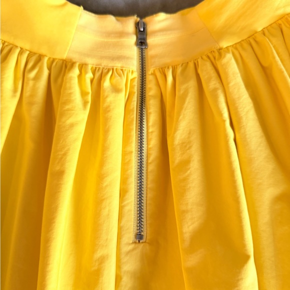 Alice + Olivia Yellow A-Line Skirt with Cutout Accents - Picture 4 of 6